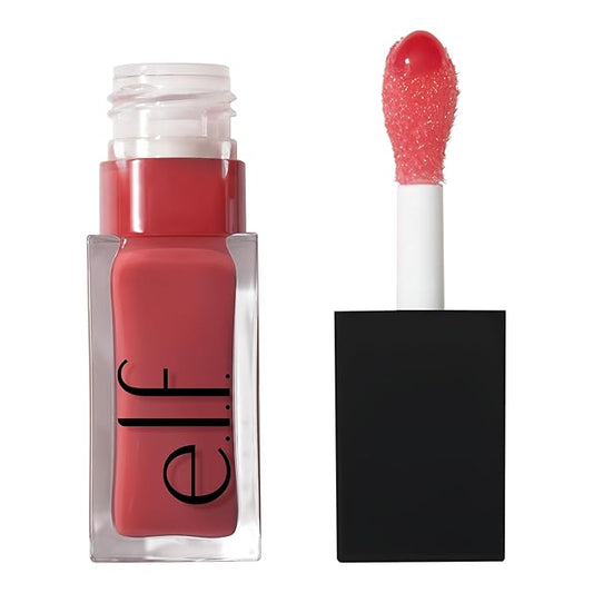 e.l.f. Glow Reviver Lip Oil, Nourishing Tinted Lip Oil For A High-shine Finish, Infused With Jojoba Oil, Vegan & Cruelty-free, Rose Envy-Velvo Beauty