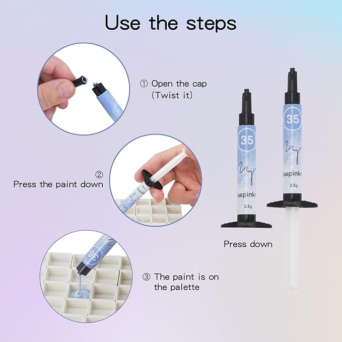 Gel palette Painting gel for nail art 40colors individual squares UV LED Gel for Nail Art DIY-Velvo Beauty
