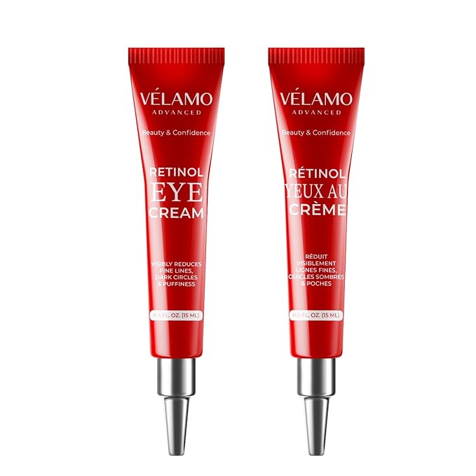 Rapid Reduction Retinol Eye Cream: Under Eye Cream Instantly Reduces Wrinkles Fine Lines Under Eye Bags Puffiness Dark Circles Crow's Feet - Rapid Face Lifting Tightening Firming 1 OZ/15g-Velvo Beauty