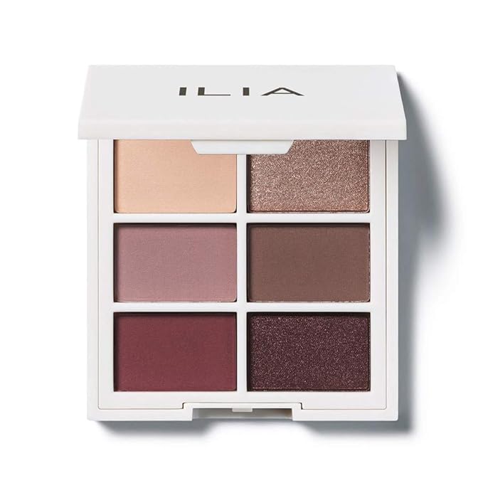 ILIA - The Necessary Eyeshadow Palette | Cruelty-Free, Vegan, Talc-Free, Matte, Satin + Metallic Highly Pigemented + Blendable Finishes (Cool Nude, 6 x 0.05 oz | 1.5 g)-Velvo Beauty