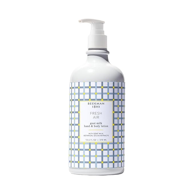 Beekman 1802 Goat Milk Body Lotion, Fresh Air - Scented - 12.5 oz - Hydrating & Moisturizing with Shea Butter - for Sensitive Skin - Cruelty Free - Packaging May Vary - Pump Included, Ready for Use-Velvo Beauty