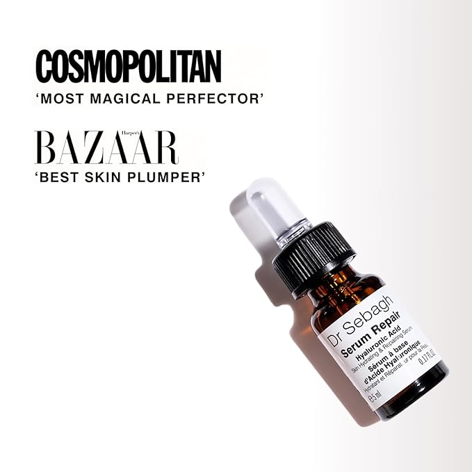 Serum Repair Travel Size - (0.17 fl oz) | Award-Winning Hyaluronic Acid Hydrator | Anti Aging & Wrinkle | Skin Moisturize & Repair Formula | Collagen Boosting Youthful Glow For Women & Men-Velvo Beauty