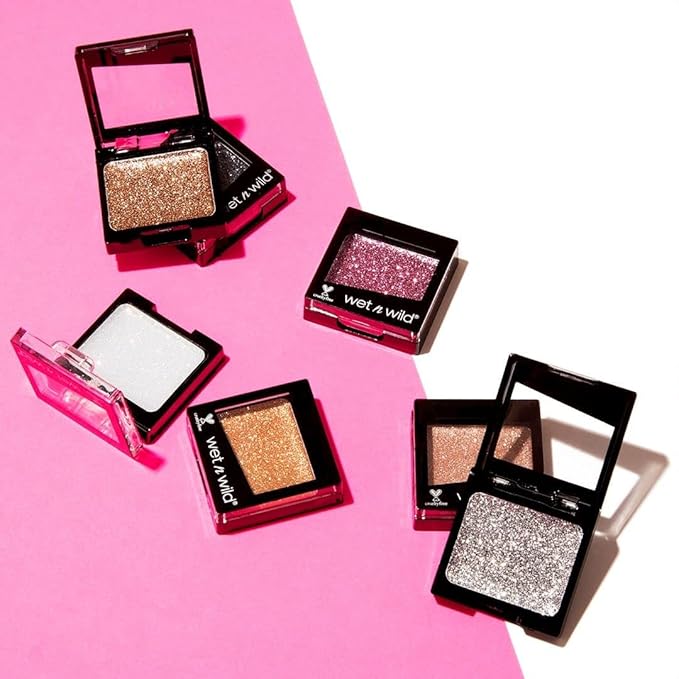 wet n wild Color Icon Eyeshadow Glitter - Ultra-Pigmented, Vitamin E Infused for a Silky-Smooth Moisturizing Application, Cruelty-Free & Vegan - Toasty-Velvo Beauty