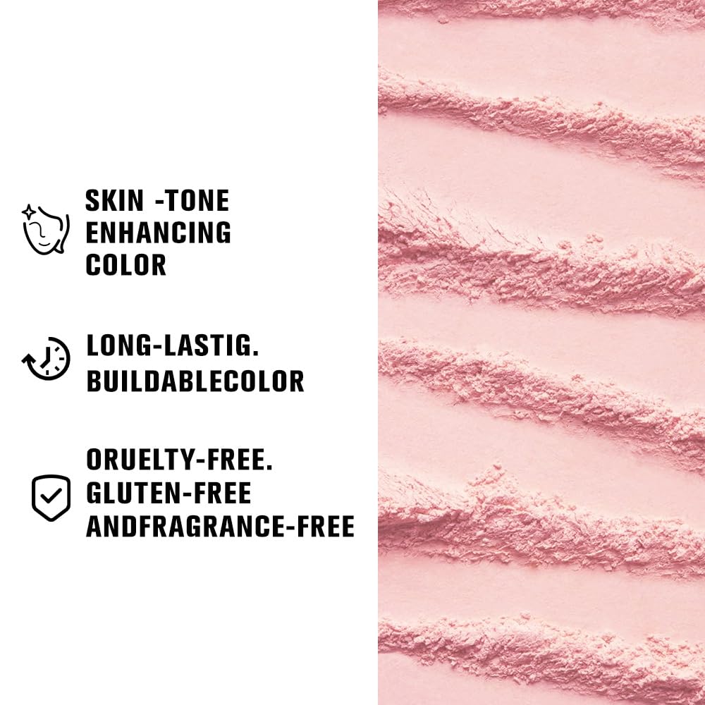AMY'S DIARY Matte Eyeshadow, Lavender Pink Eyeshadow, Ultra-fine Lightweight Powder, Multiuse Blendable Eye shadow and Blush Makeup, Daily Matte Warm Tone Eyes Makeup, Half Pink (02#)-Velvo Beauty