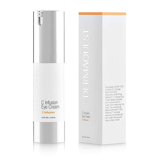 DermaQuest C Infusion Hydrating Revitalizing Eye Cream - Eye Bags Reducer, Eye Puffiness Treatment & Under Eye Cream For Dark Circles (0.5 oz)-Velvo Beauty