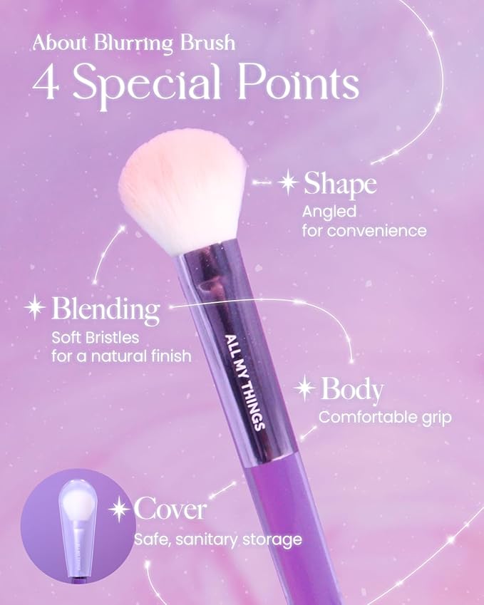 AMTS Face Blush Brush for Professional Quality Precision Makeup Application-Velvo Beauty