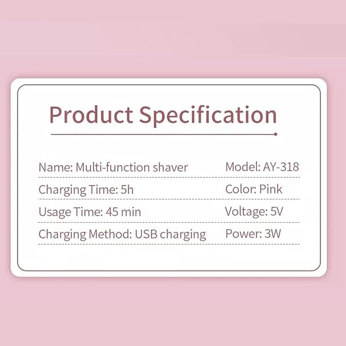 4-in-1 Electric Razor for Women - Painless Facial Hair Removal, Bikini Trimmer, Eyebrow & Body Groomer - Rechargeable Hair Clippers Set for Underarms, Legs & Nose-Velvo Beauty