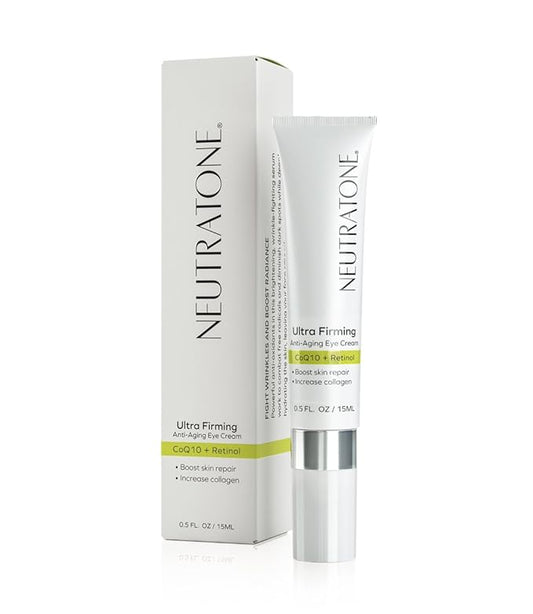 Ultra Firming Eye Cream for dark circles with Retinol & CoQ10 best for Anti-aging and puffiness Ceramic Tip Applicator 0.5 FL OZ-Velvo Beauty