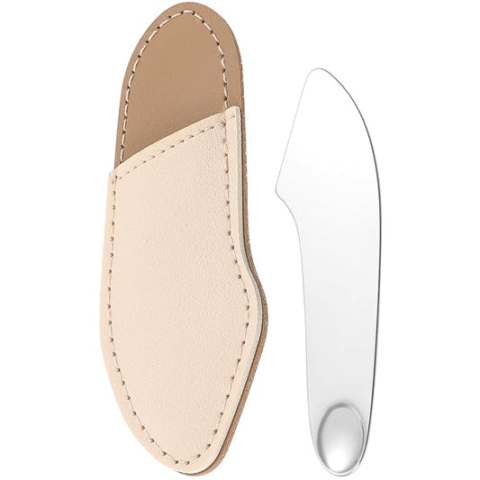 POPETPOP Makeup Spatula Foundation Spatula- Korean Cosmetic Spatula, Stainless Steel Facial Spatula Professional Foundation Palette Mixer Facial Cosmetic Makeup Tool-Velvo Beauty