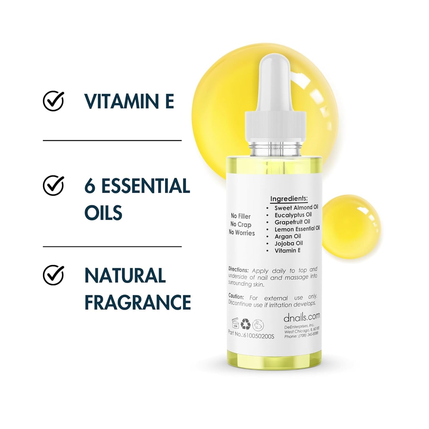 DeEnti Cuticles Maintenance Pack, Bundle Includes Citrus Scented Cuticle Remover, Cuticle Oil for Nails, and Metal Pusher Tool, Salon Grade Nail Care, Home Manicure and Pedicure Kit-Velvo Beauty