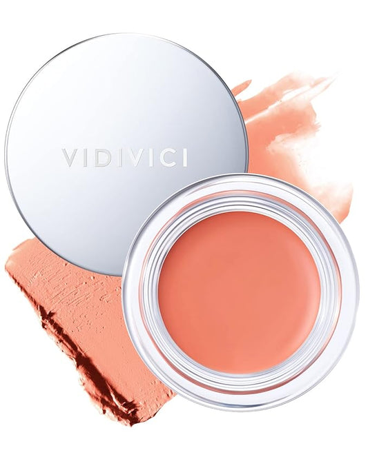 VIDIVICI Millennial Glow Cream Blush 02 Rosy Dahlia - Creamy Face Cheek Blusher for Smooth & Silky Skin - Soft Satin Finish with Natural Color - For Fair to Light Skin Tone, 0.21 oz.-Velvo Beauty