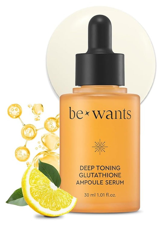 Bewants Skin Brightening Glutathione Serum, Deep Toning Complex for Even Skin Tone, with Vitamin C, Niacinamide 50,000ppm, and Dark Spot care, 1.01 fl oz (1 Pack)-Velvo Beauty