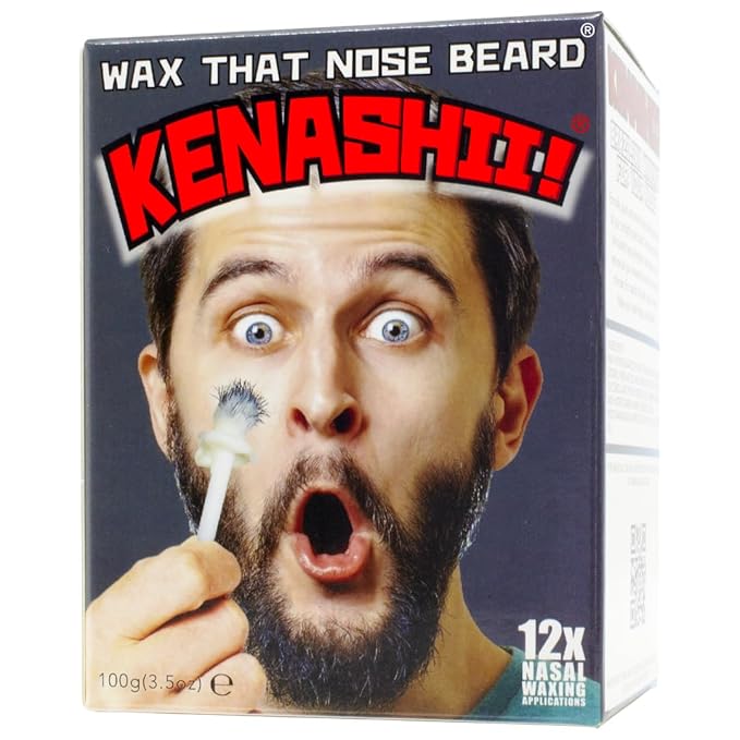 KENASHII Nose Wax Kit | 100 g Wax, 24 Applicators | Hair Removal Kit for Men and Women | Includes Balm Wipes and Mustache Guards | Lasts up to 5 Weeks-Velvo Beauty