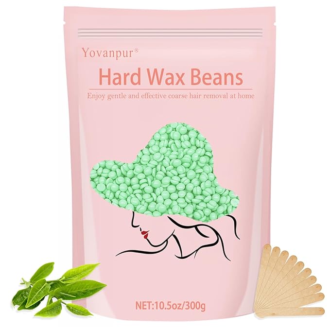 Hard Wax Beads for Hair Removal - 10.5oz Thick Hair Formula for Sensitive Skin, Full Body, Face, Chest, Back, Leg, Bikini Brazilian Waxing - Wax Refill for Women and Men-Velvo Beauty