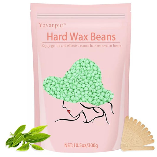 Hard Wax Beads for Hair Removal - 10.5oz Thick Hair Formula for Sensitive Skin, Full Body, Face, Chest, Back, Leg, Bikini Brazilian Waxing - Wax Refill for Women and Men-Velvo Beauty