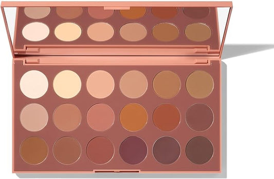 Morphe 18WT Makeup Palette - Matte Essentials Artistry Palette with Warm Toned, All-Matte Shades - Made to Build, Blend & Layer Flawlessly for Everyday, Versatile Makeup Looks (0.68 oz)-Velvo Beauty