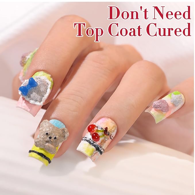 Double Rhythm 3D Nail Gel Solid Sculpting Gel for Nail Art Non-Sticky Hard Gel for Building Carving Molding Nail Extension Soak Off UV/LED Salon Home DIY 0.5 Oz (Gypsum Pink Purple)-Velvo Beauty