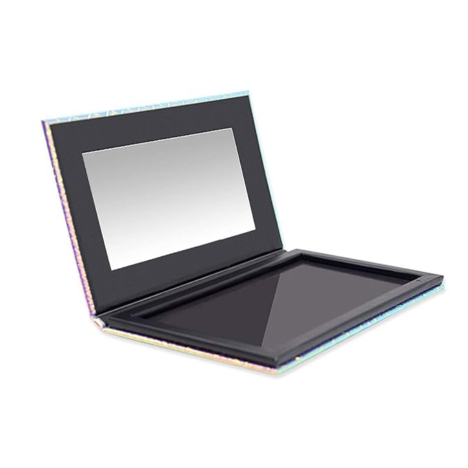 Makeup Palette With Mirror, Empty Eyeshadow Makeup Box Cosmetics Palette Fish Scale DIY Storage Tray Box Holder-Velvo Beauty