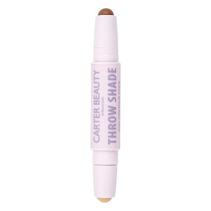 Carter Beauty By Marissa Carter Throw Shade Duo Contour Stick- Adds Definition To The Face - Conceals And Corrects The Complexion - Easily Blendable - Cruelty-Free - Medium - 0.08 Oz-Velvo Beauty