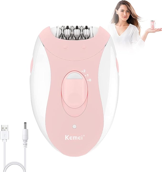 Epilator for Women, Smooth Glide Epilator for Women Face with 2 Speeds, Smooth Face Trimmer Device, Facial Hair Removal for Face Legs Arms Armpit Bikini-Velvo Beauty