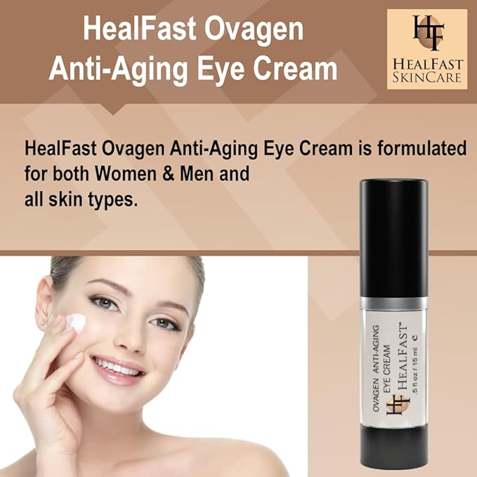 The Original Ovagen Anti-wrinkle Eye Cream with Retinol (.5 Oz) | Smooth Fine Lines and Hyaluronic Acid to Brighten Dark Circles and De-Puff Bags Skincare-Velvo Beauty