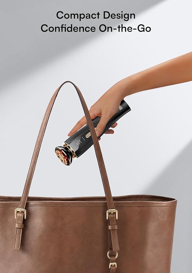 INIA Micro-Current Facial Device, 3-in-1 Facial Massager Red Light Therapy for Face and Neck True Beauty Glow Device Effective for Wrinkle and Puffiness-Velvo Beauty