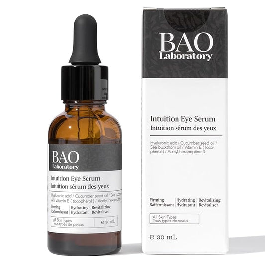 Intuition Eye Serum | Vitamin E, Cucumber Seed Oil And Hyaluronic Acid | Eye Serum for Wrinkles, Finelines and Dark Spots | Best Eye Serum For All Skin Types (30 ML)-Velvo Beauty