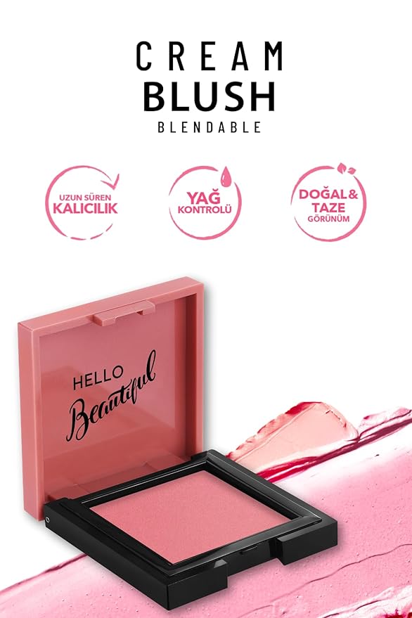Pastel Cream Blush 41 | Pink | Fresh | Healthy & Natural Look | Ligh Weighted Formula | Sebum Control Richly Pigmented | Easily Blendable | Long Lasting | Semi Matte | 0.18 oz.-Velvo Beauty