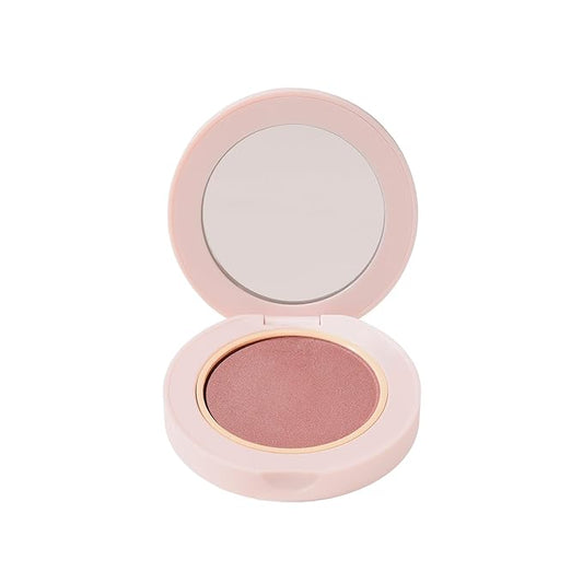Wander Beauty Hydrating Powder Blush - Lightweight, Rose Blush Makeup with a Blurring, Satin Finish - Buildable Formula with Hyaluronic Acid, Squalane & Aloe Leaf Extract - Are We Bare Yet - 0.18 oz-Velvo Beauty