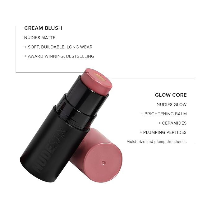 Nudies Matte + Glow Core All Over Face Blush Color - Pink Ice-Velvo Beauty