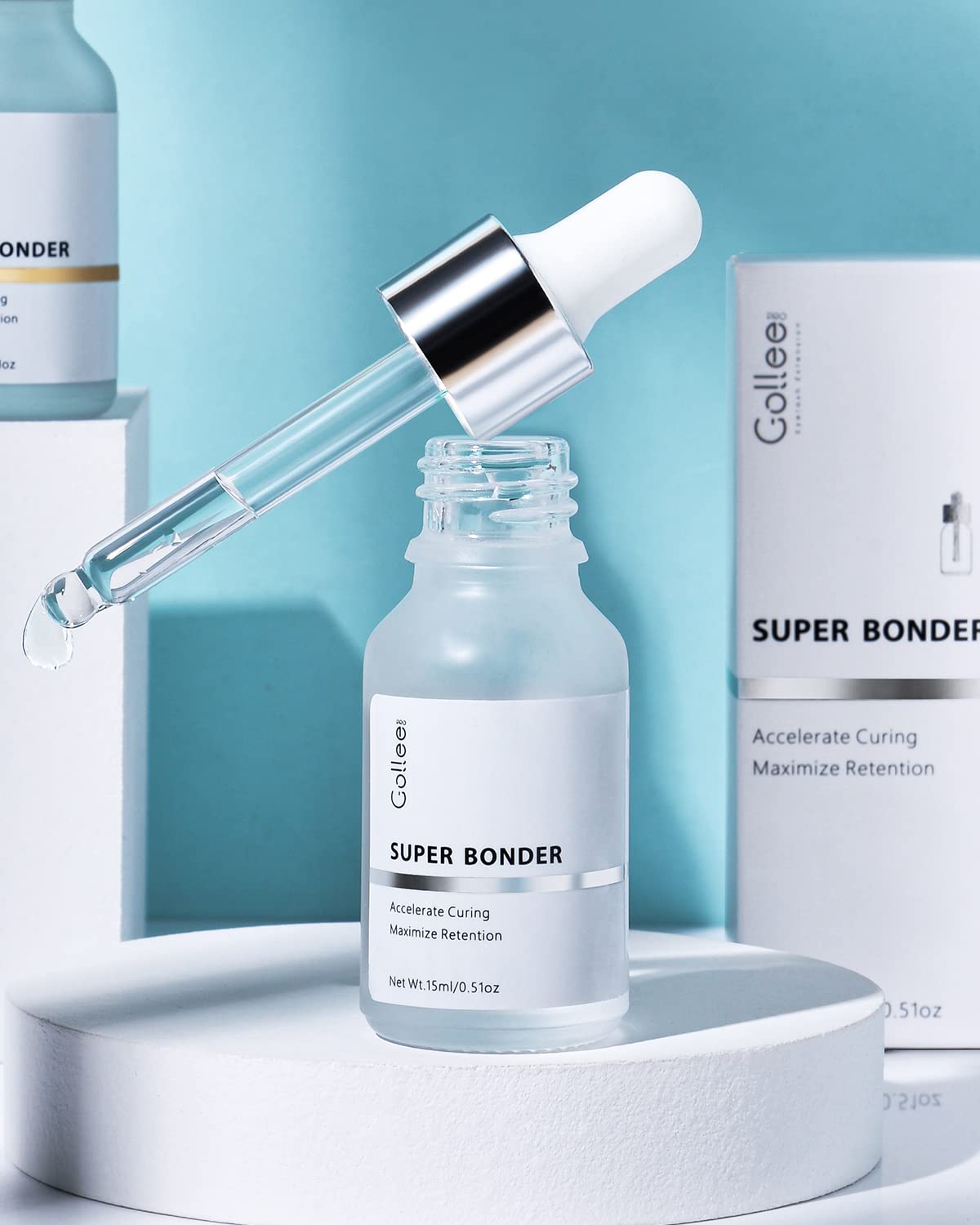 Lash Bonder for Eyelash Extensions, Lash Retention Sealant Eyelash Lash Glue Super Bonder for Lash Extensions Glue Accelerator Cure Solution Lash Extension Lash Super Bonder -15ML-Velvo Beauty