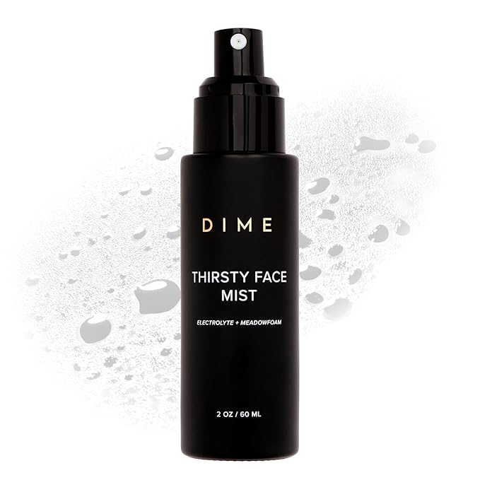 Dime Beauty Thirsty Face Mist with Electrolytes, Meadowfoam, and Sea Buckthorn, Hydrating Facial Spray, 2 oz / 60 ml-Velvo Beauty
