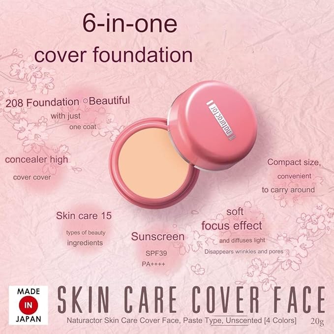 NATURACTOR Concealer 152 Natural Skin Care Cover Face 0.7 oz - Full Coverage Foundation, Made in Japan-Velvo Beauty