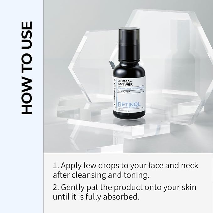 CNP Retinol PCL Eye Treatment Serum (1.01 fl.oz/ 30ml) - DermaAnswer Tension Angle-Fit Ampule, Under Eye Tightening, Firming, Korean Night Skincare, Fine Lines and Dark Circles-Velvo Beauty