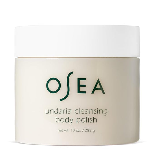 OSEA Undaria Cleansing Body Polish 10oz - Spa-Worthy AHA Body Exfoliator with Pumice and Seaweed-Velvo Beauty