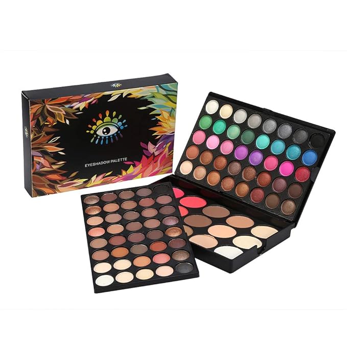 80 Colors Professional Eyeshadow Palette +15 Colors Blusher & Concealer Contour Eye Powder Makeup Cosmetic Set-Velvo Beauty