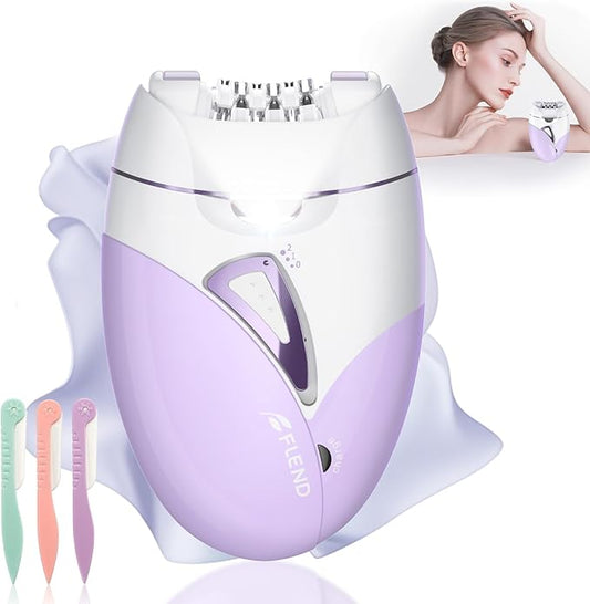 Epilators, 2-Speed Painless Smooth Glide Epilator for Women, Cordless Rechargeable Facial Hair Removal Epilator, Hair Removal Device for Women's Face Legs Bikini Area Arms Legs-Velvo Beauty