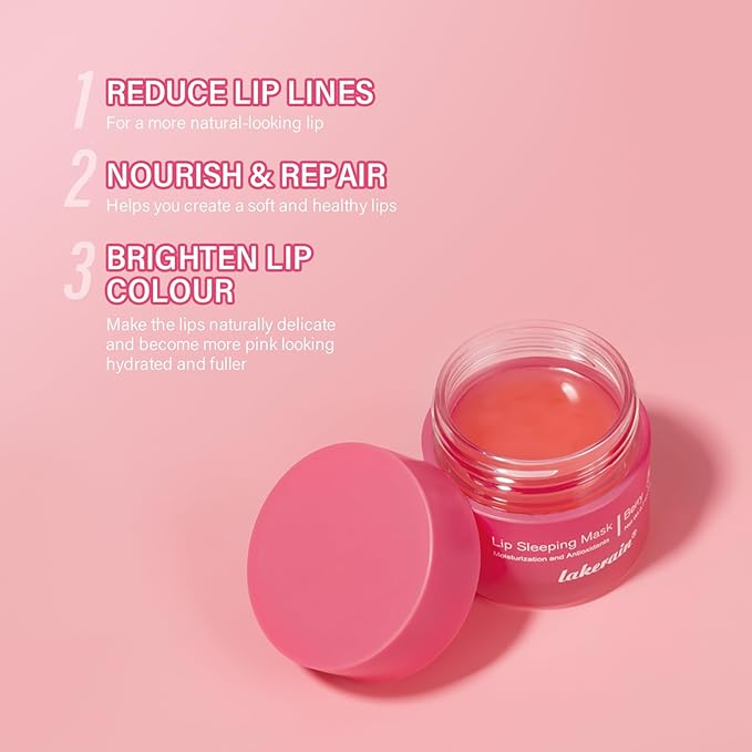 Hydrating Lip Sleeping Mask - Day and Night Repair Lip Balm for Chapped Dry Lips - Reduce Lip Lines, Enhance Lip Color, Hydrate & Plump Lips Care Lip Mask (Berry)-Velvo Beauty