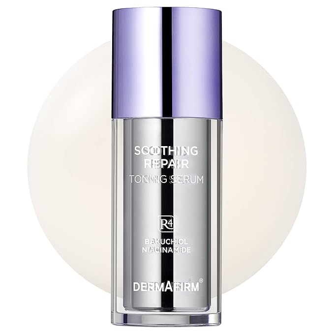 DERMAFIRM Bakuchiol Retinol Serum for Glass Skin with Niacinamide & Peptides | Daily Korean Skin Care for Sensitive Skin | Soothing Repair Toning Serum R4 for Glass Skin-Velvo Beauty