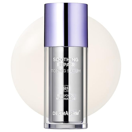 DERMAFIRM Bakuchiol Retinol Serum for Glass Skin with Niacinamide & Peptides | Daily Korean Skin Care for Sensitive Skin | Soothing Repair Toning Serum R4 for Glass Skin-Velvo Beauty