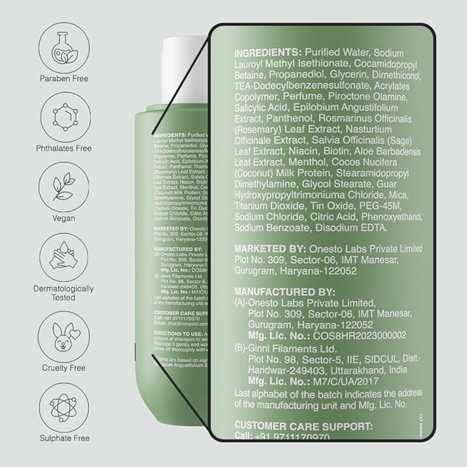Bare Anatomy Expert Anti-Dandruff Shampoo Targets Oily Scalp And Sheds Dry Flakes Clears away dandruff flakes Relieves from excessive oil 8.4 Ounce-Velvo Beauty