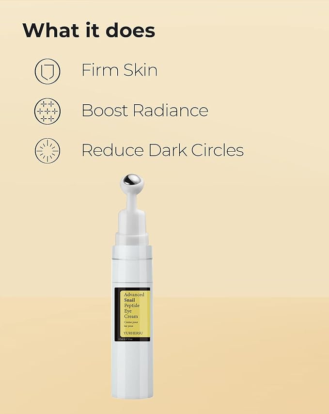 Moisturizing and hydrating snail peptide eye cream can tighten the eye, improve the dark circles around the eyes, and weaken the fine lines of the eye essence-Velvo Beauty