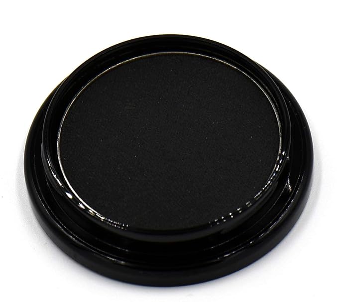 Black Matte Opaque Smokey Eye Onyx Midnight Zero Jet Black Pressed Powder Single Vegan Eyeshadow; Talc, Paraben & Cruelty Free-Velvo Beauty