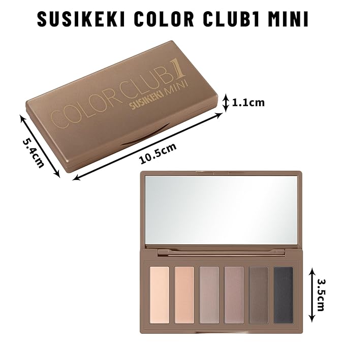 6 Colors Mini Naked Eyeshadow Makeup Palette Neutral Nude Smoky Eye Shadow Taupe & Brown Matte Make Up Pallet with Mirror Highly Pigmented Long Lasting Waterproof Travel Size Gift Kit 01-Velvo Beauty