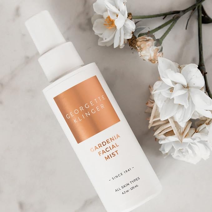 Georgette Klinger Gardenia Facial Mist - Collagen-Infused Face Spray, Long-Lasting Makeup, Hydration for Dewy and Smooth Skin, Anti Aging for All Skin Types- 4.2 oz-Velvo Beauty