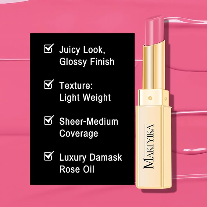 3Pc Moisture Lipsticks for Women Brown Nude Pink Lipstick Hydrate Tinted Lip Balm for Dry Cracked Lips Glossy Lip Color, MA55/58/62-Velvo Beauty