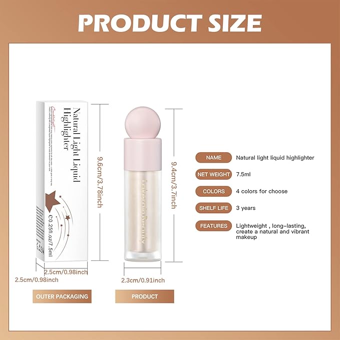 Erinde 2 Colors Liquid Highlighter and Blush Set, Natural Matte Face Blush, Natural Glossy Liquid Illuminator for Face and Body, Lightweight Blendable Silky Smooth Texture, Cruelty-free-Velvo Beauty