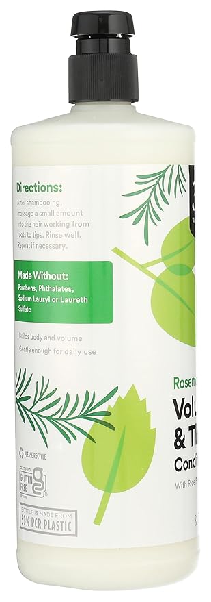365 by Whole Foods Market, Volume & Thickness Conditioner with Rice Protein & Collagen, Rosemary Mint Scent, 32 Fl Oz-Velvo Beauty