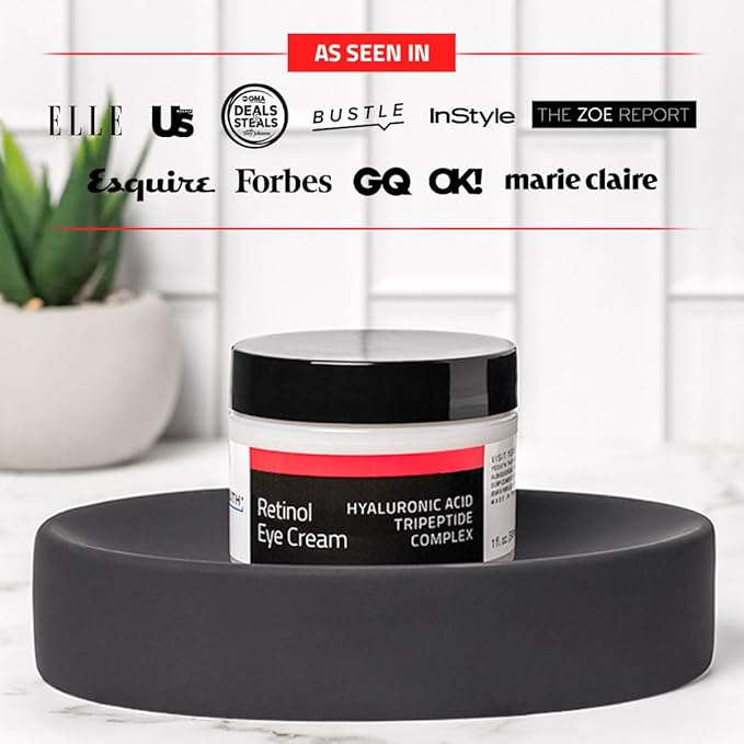 YEOUTH Retinol Eye Cream with Hyaluronic Acid, Hydrating Under Eye Cream for a Refreshed Appearance, Retinol Cream for Face, Eye Care 1oz-Velvo Beauty