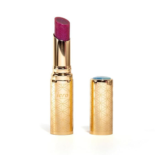 ieró Beauty Moonkissed Luminous PH Tinted Lip Balm w/Shea Butter & Vitamin E, Lip Care Moisturizer, Lip Plumper for Soft & Supple Lips, Paraben Free, Vegan, Sheer Berry w/Blue-Violet Shimmer-Velvo Beauty